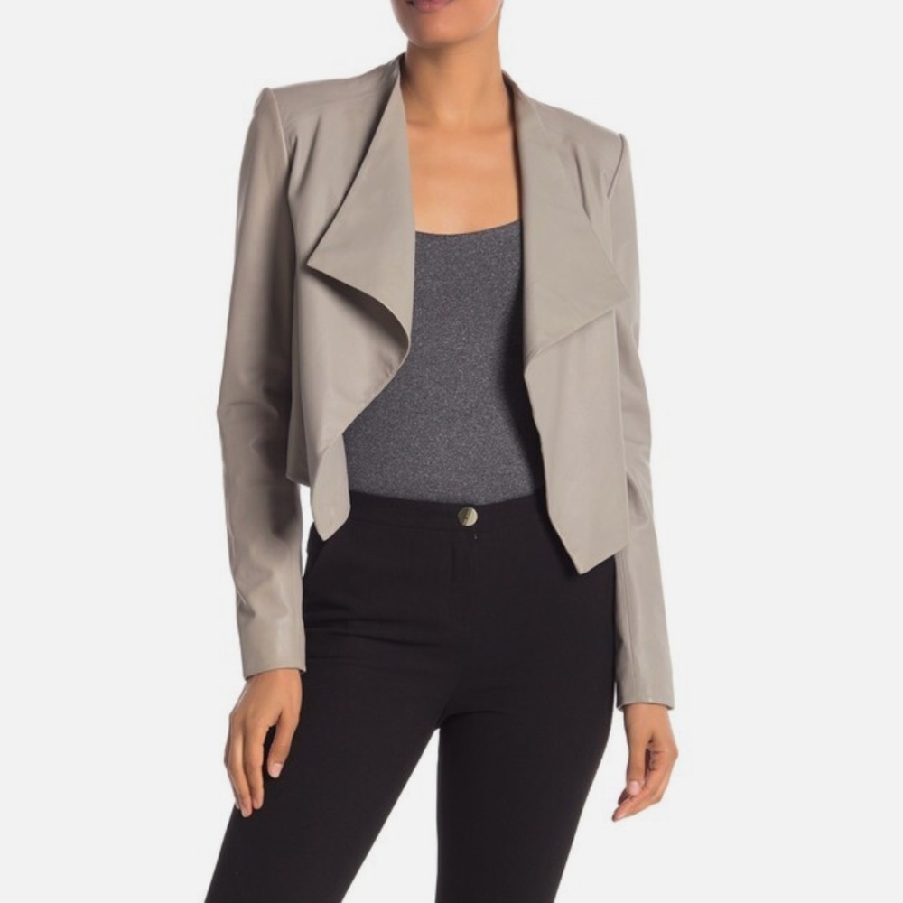 NWT Theory Leather Jacket - Stone